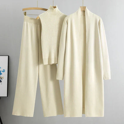 Women's 3-Piece Trouser Set - Comfortable and Elegant