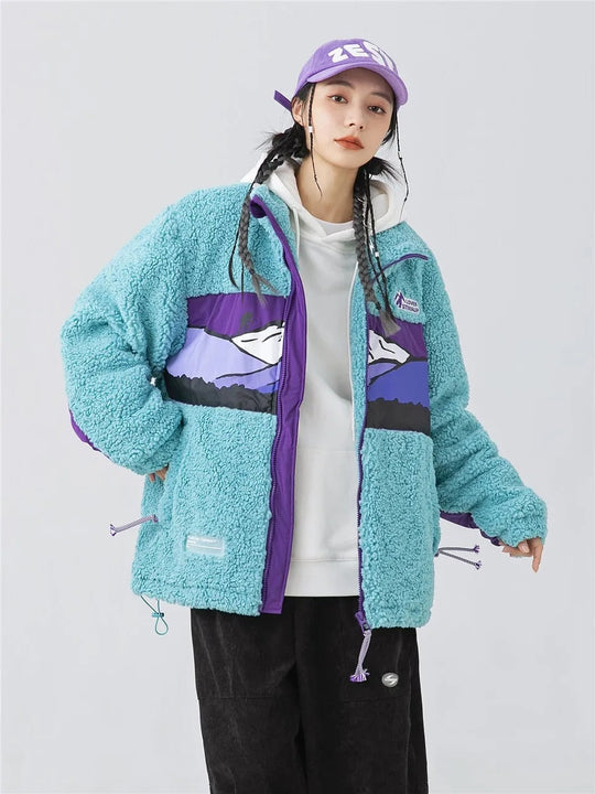 Übergroße Wolljacke Oversized Schick