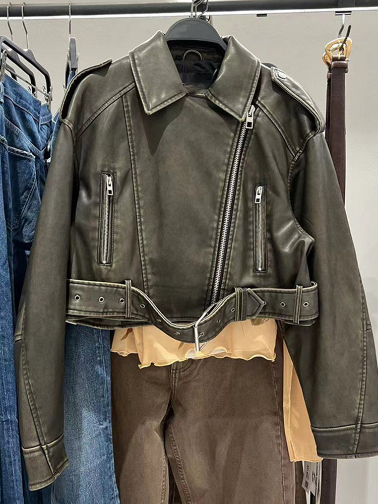 Women's Vegan Trench Coat Eco Leather Coat