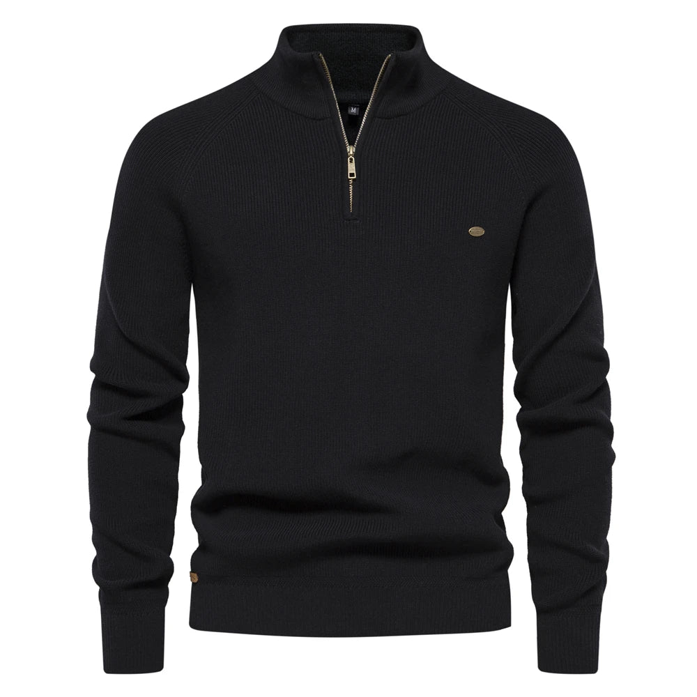 Pullover Mit Halbzipper Modern Design