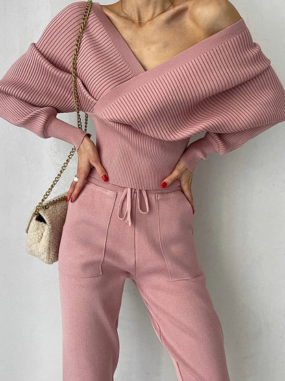 Sporty 2-Piece Set Pullover Pants
