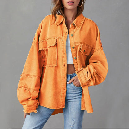 Stylische Damen Denimjacke Trendy Design