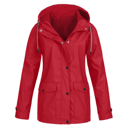 Waterproof Raincoat Women Hooded