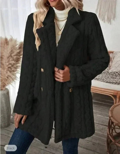Longer Winter Coat with Stylish Collar