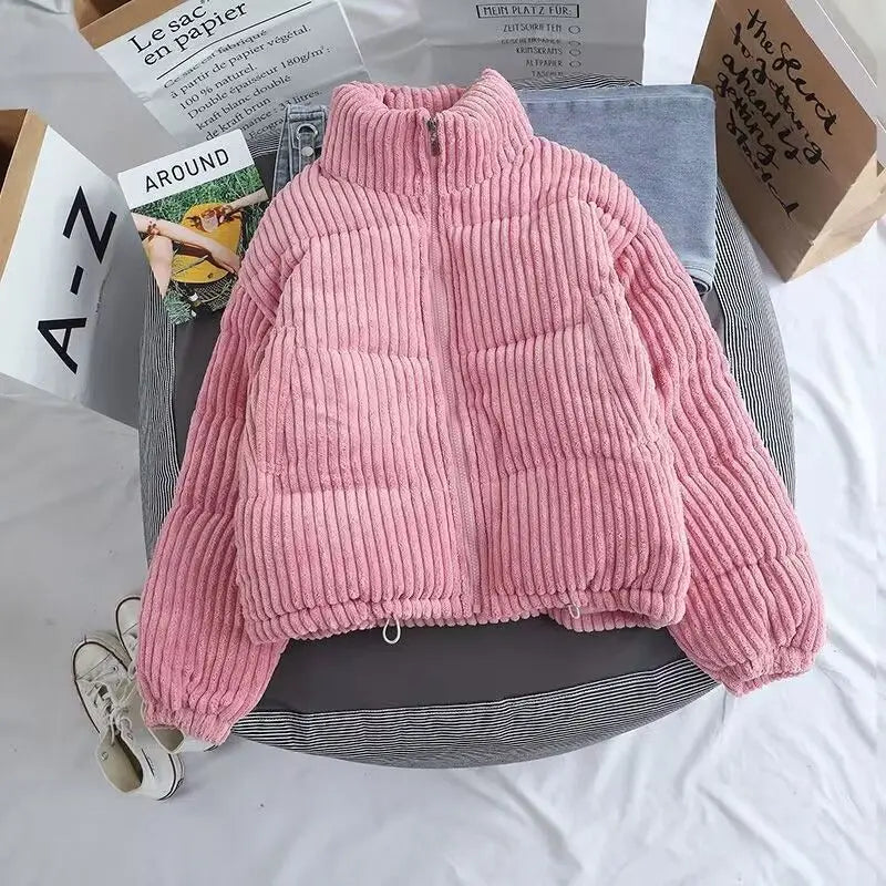 Men's Stand-Up Collar Jacket Corduroy Winter Edition