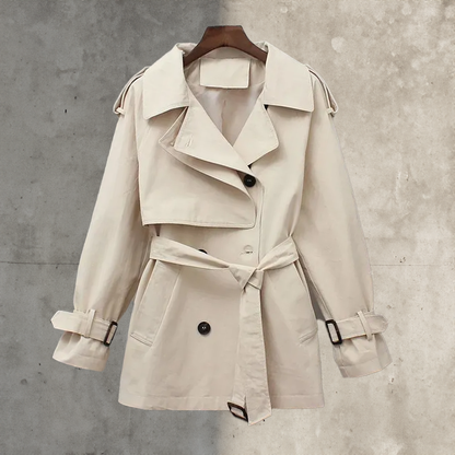 Stylish Women's Trench Coat With Belt Elegant Design