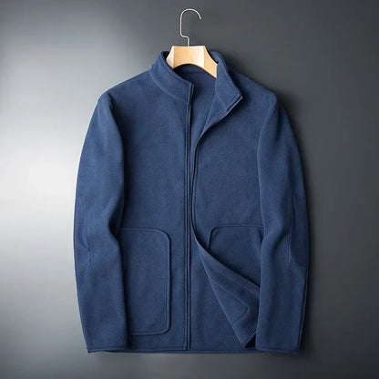 Men's Fleece Jacket Sporty Contrast Details
