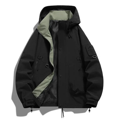 Men's Outdoor Jacket Hood Zipper