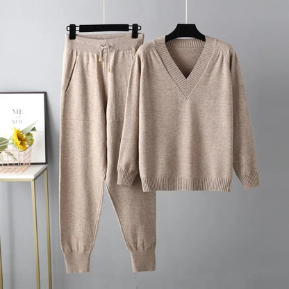 Knitted Sweater Set Soft Cozy