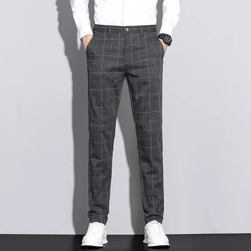 Men's Trousers Striped Pattern Modern Look