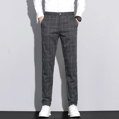 Men's Trousers Striped Pattern Modern Look