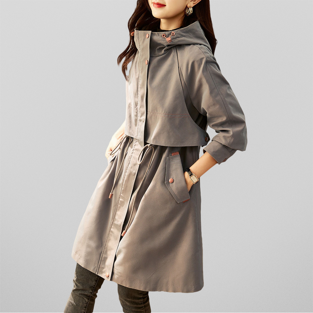 Stylish Women's Jacket Red Hood