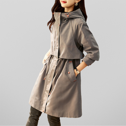 Stylish Women's Jacket Red Hood
