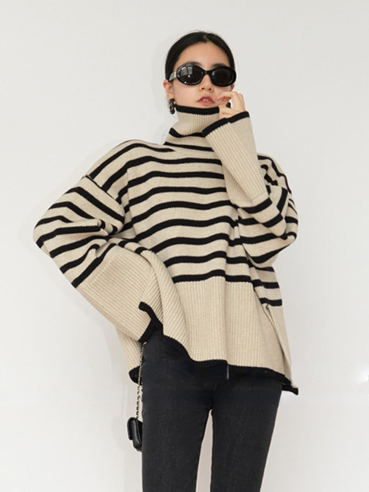 Stylish Striped Jumper for Women