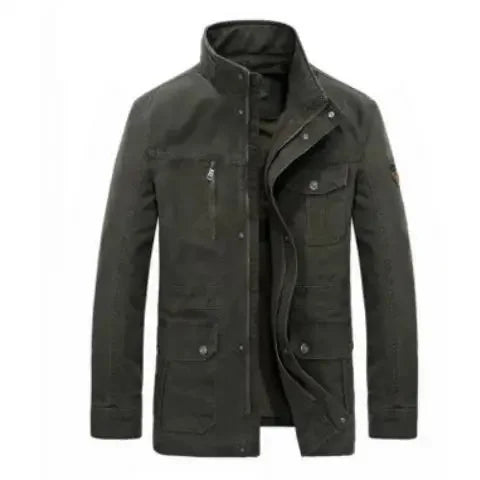 Practical outdoor jacket Stand-up collar Multiple pockets