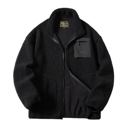 Unisex Fleece Jacket Outdoor Style Zipper