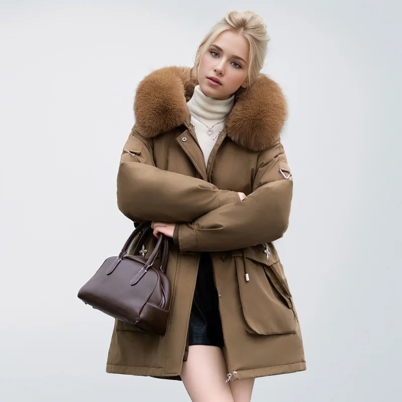 Elegant Faux Fur Jacket Modern Style