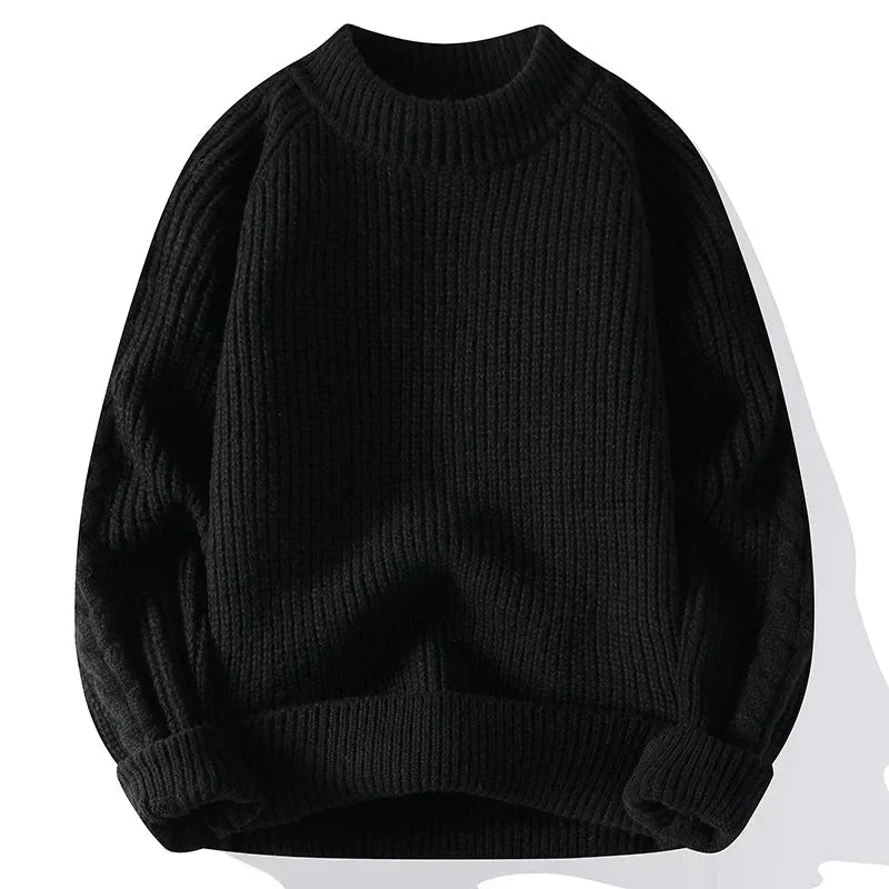 Men's Chunky Knit Classic Design Sweater