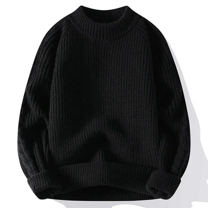 Men's Chunky Knit Classic Design Sweater