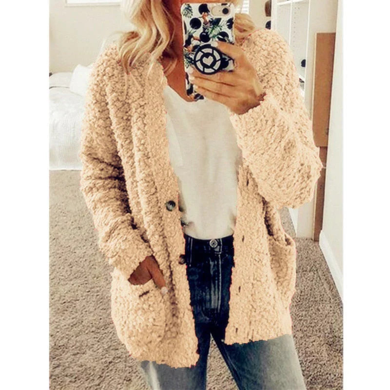 Women's Scarf Fleece Vest Warm