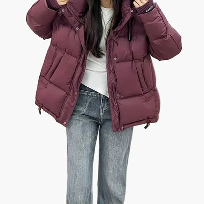 Women's Quilted Winter Jacket with Hood