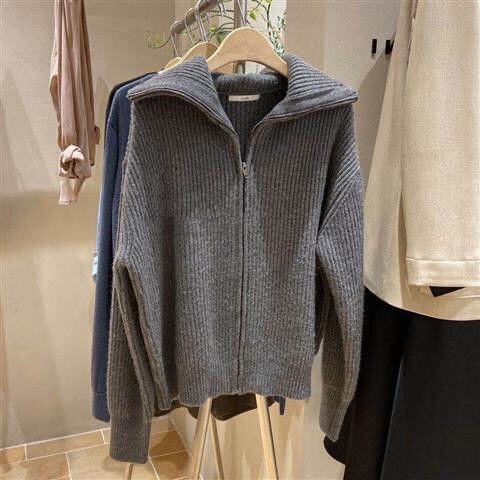 Women's Scarf Knit Cardigan Elegant