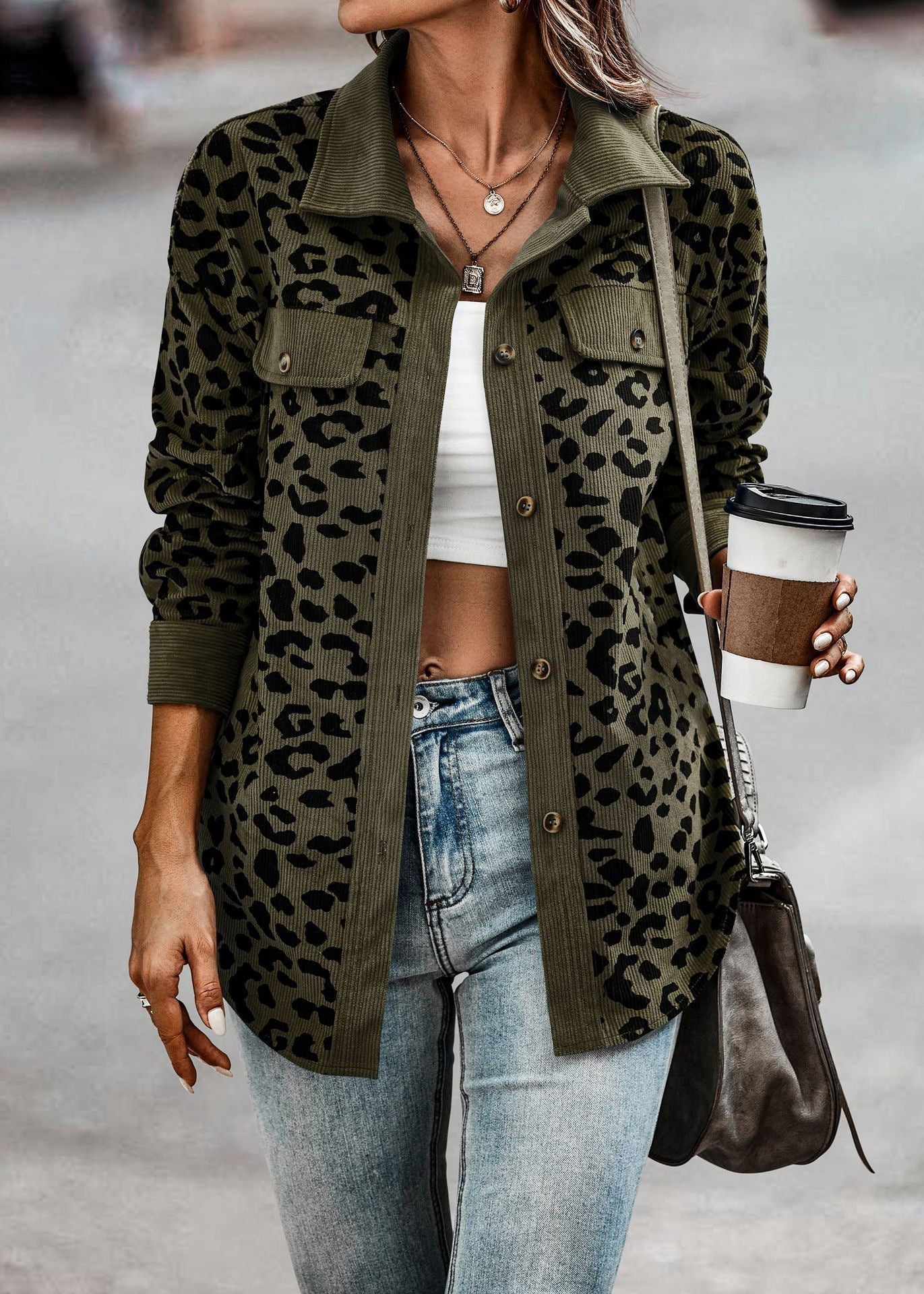 Fashionable Leopard Jacket Trendy Design