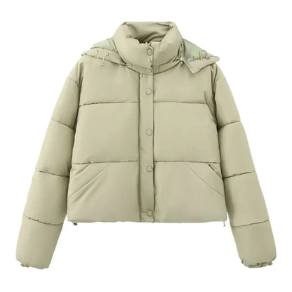 Short Hooded Jacket Casual Style