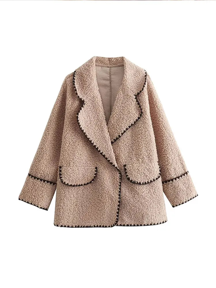 Romantic Women's Jacket Shiny Fabric