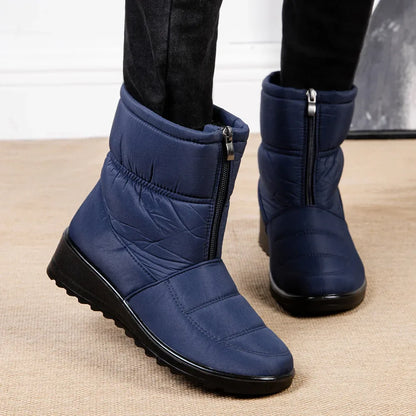 Weiche Stiefeletten Damen | Gepolsterte, Wasserdichte Winterstiefel - IdealeKleiden