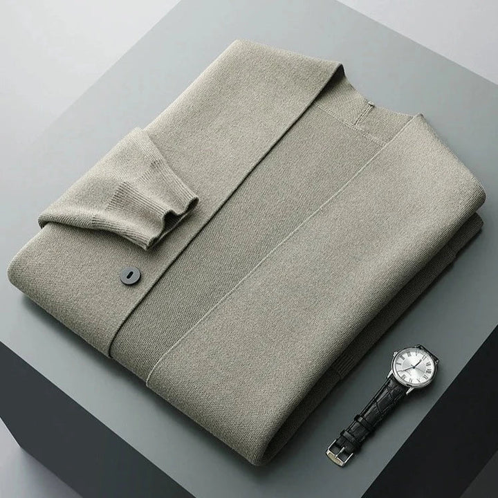 Men's Knitted-Look Wool Jacket