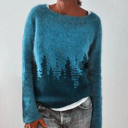 Damen Weihnachtspullover Nordisch Winterlich