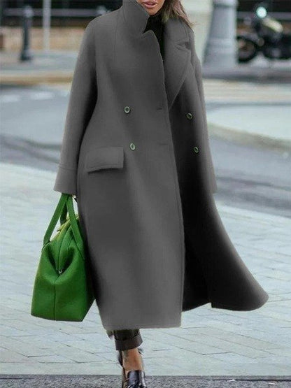 Elegant Women's Winter Jacket with Double Buttons