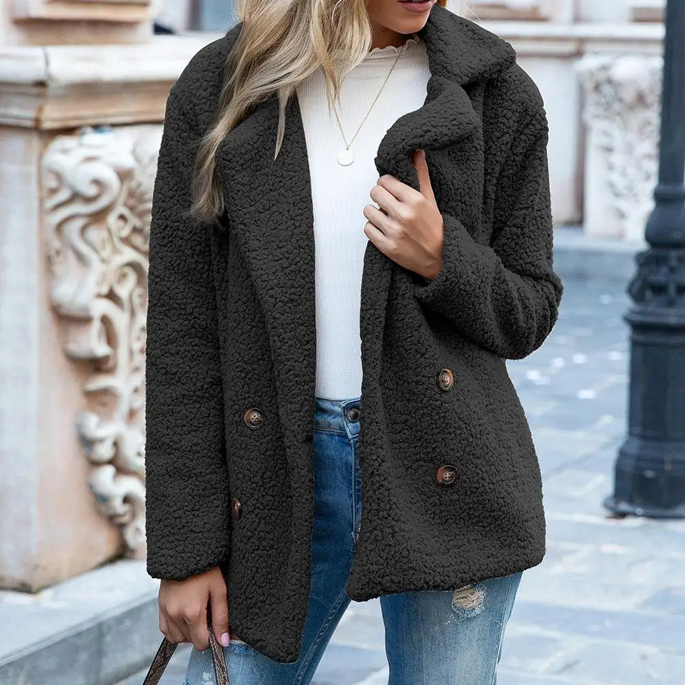 Teddy Jacket Brown Soft Fashionable