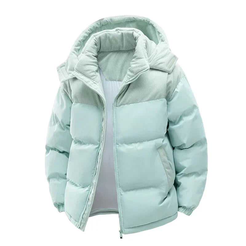 Women's Quilted Winter Jacket - Warm Outdoor Jacket with Hood