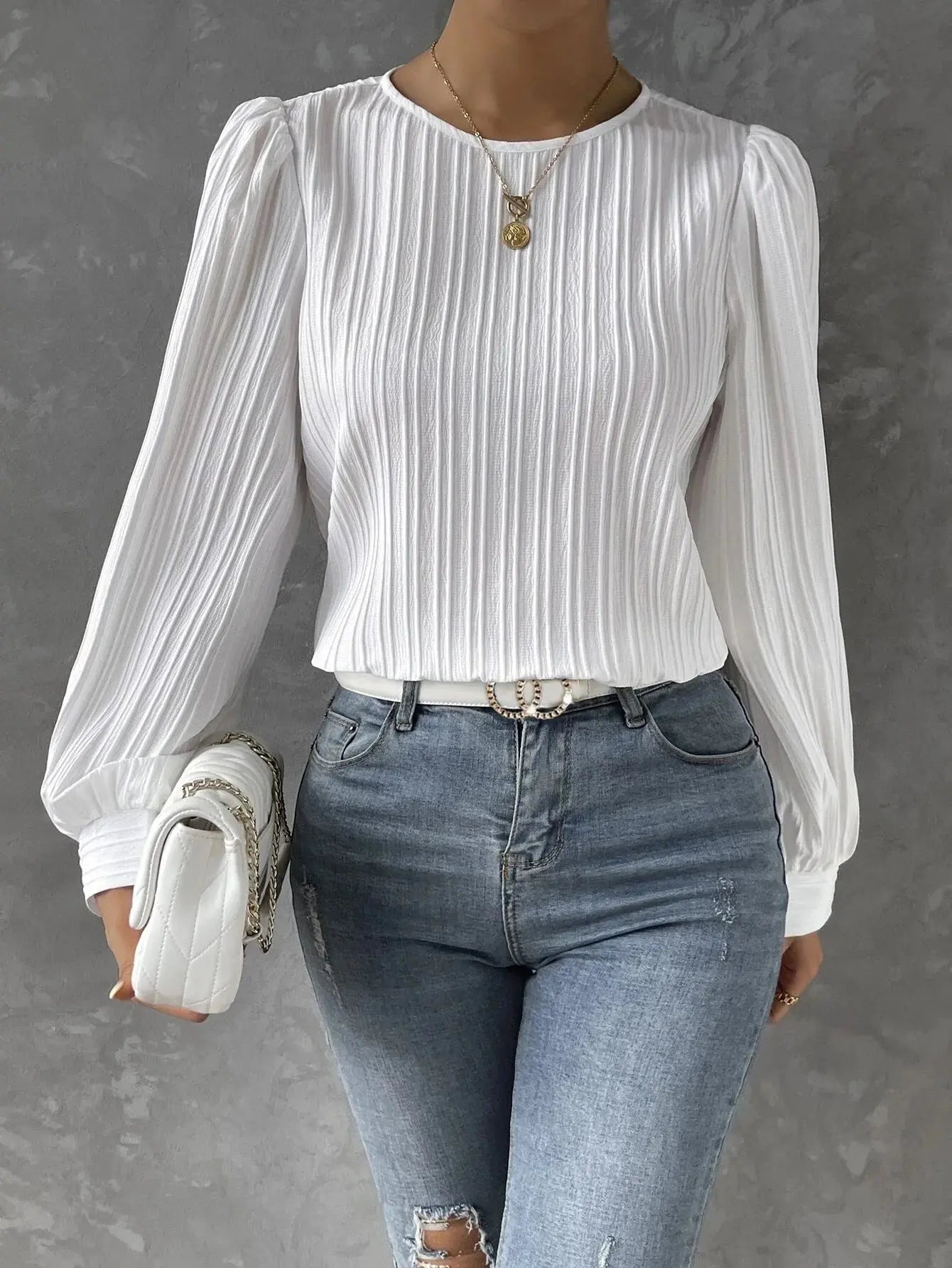 Elegante Damenbluse Zeitloser Stil - IdealeKleiden