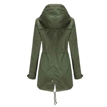 Lange Regenjacke Waterproof Damen - IdealeKleiden