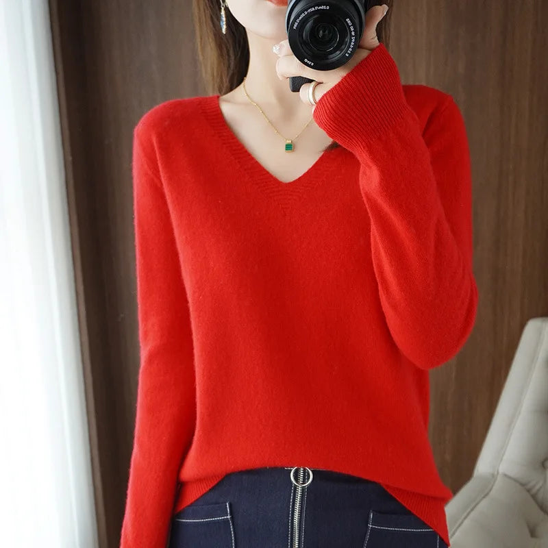 Comfortable V-Neck Sweater for Women