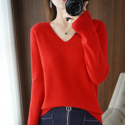 Comfortable V-Neck Sweater for Women