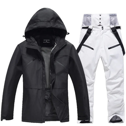 Unisex Two-Piece Warm Ski Suit