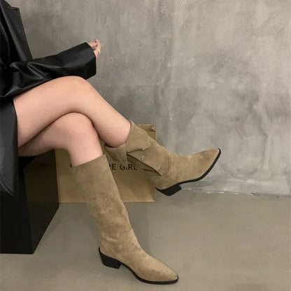 Women's Slim Fringe Cowboy Boots