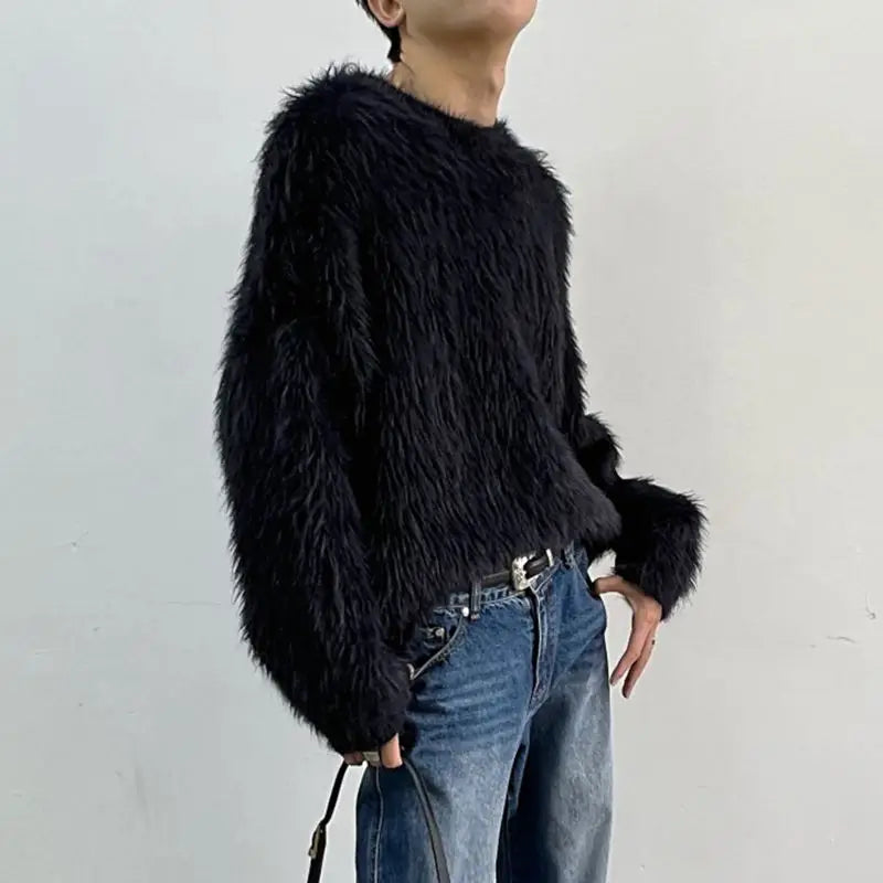 Luxury Plain Long-sleeved Women's Sweater