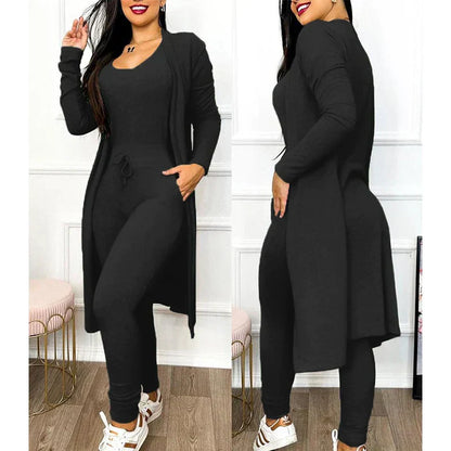 Women's 3-Piece Lounge Set with Jacket Comfort
