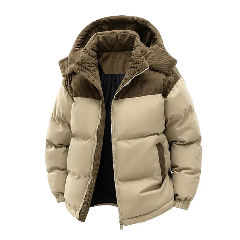 Women's Quilted Winter Jacket - Warm Outdoor Jacket with Hood