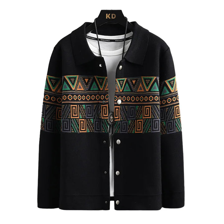Men's Modern Black Parka Jacket