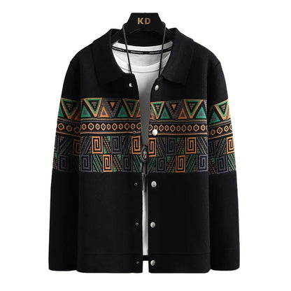 Men's Modern Black Parka Jacket