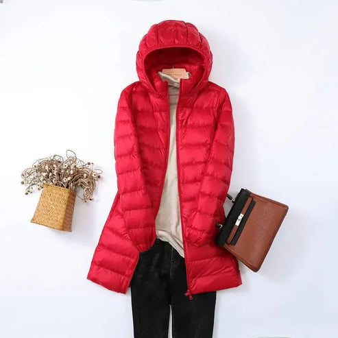 Lightweight Puffer Jacket for Women Warm Quilted Winter Coat