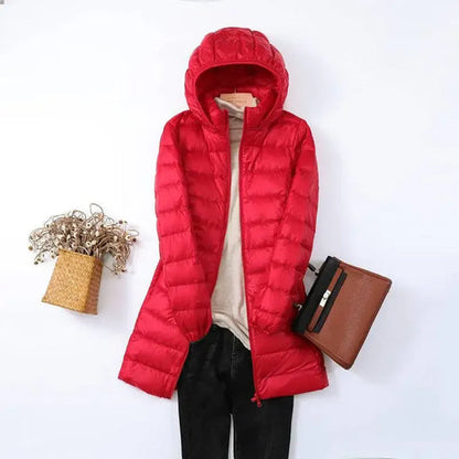 Lightweight Puffer Jacket for Women Warm Quilted Winter Coat