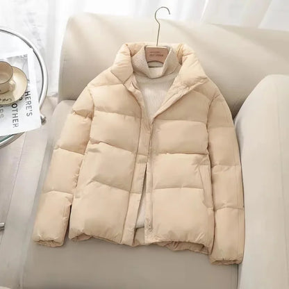 Winter Jacket Warm Quilted Zipper