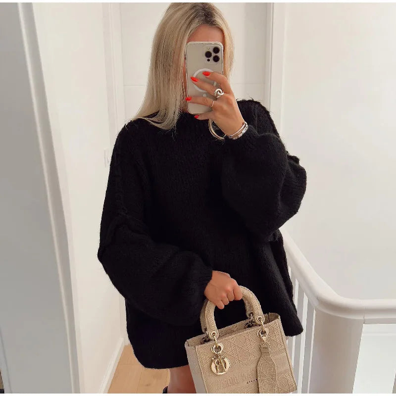 Damen Pullover Weich Elegantes Design Herbst